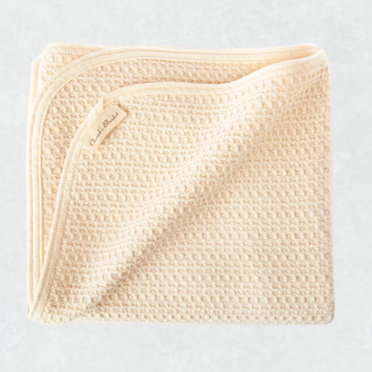 Cherub's Blanket Organic Cotton Crib Blanket with Soft Waffle Texture - Great Value