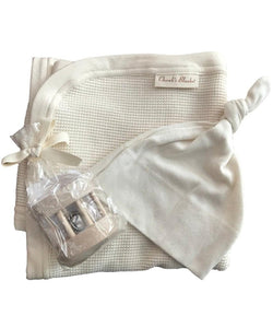 Cherub's Blanket Organic Cotton Newborn Blanket Gift Set